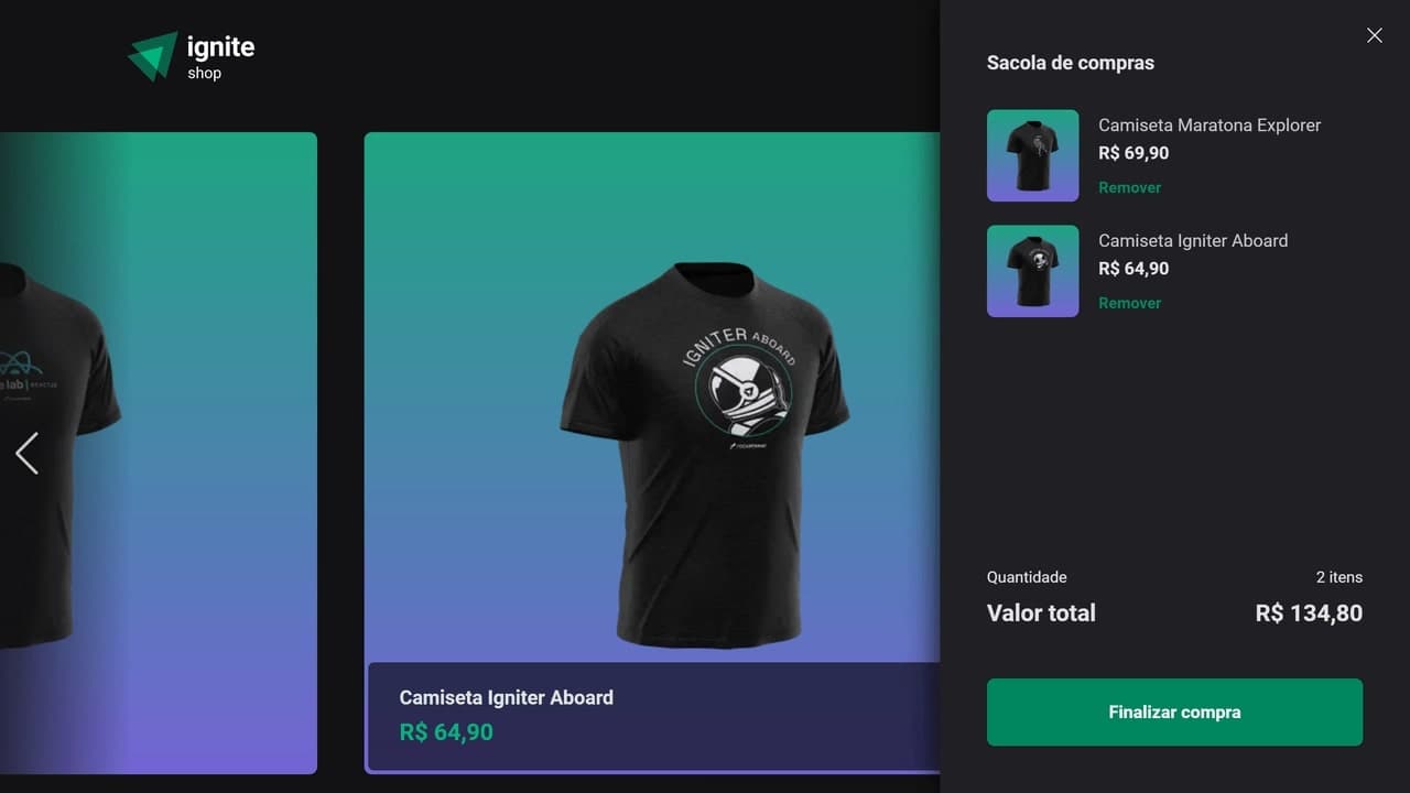 Resultado do desafio de React no Bootcamp Ignite da Rocketseat®.