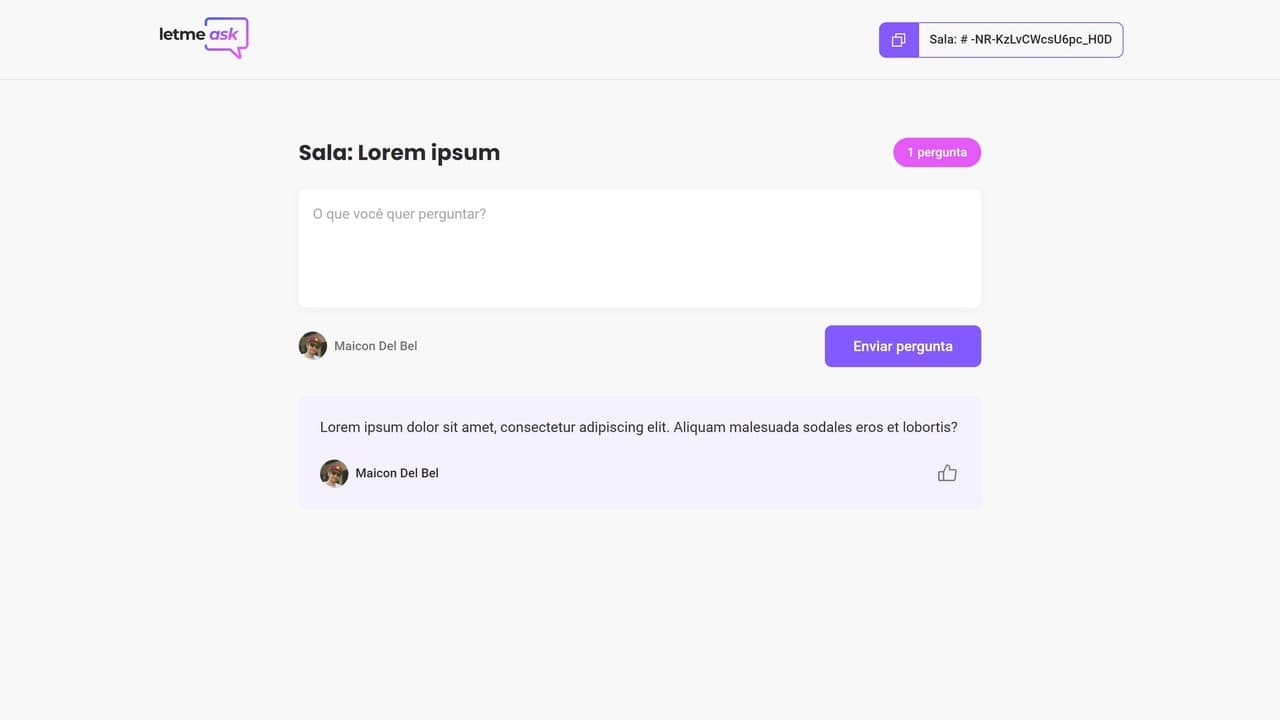 Projeto desenvolvido durante o NLW #Together da Rocketseat®. 