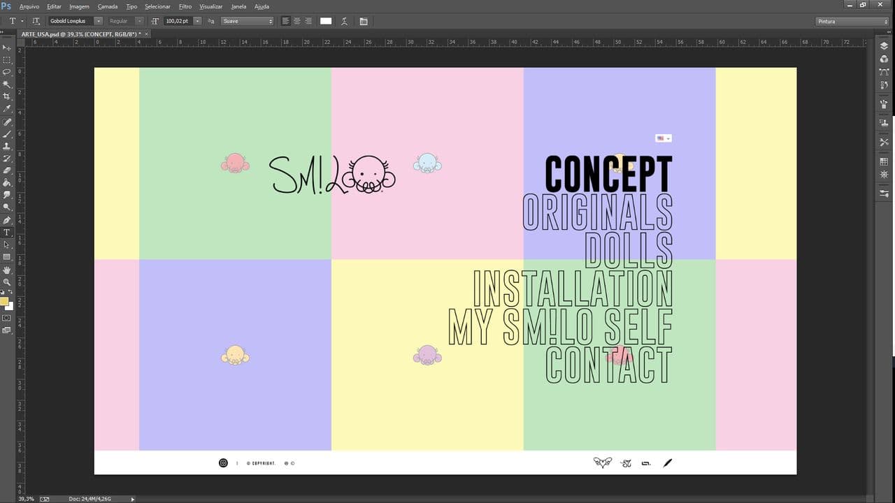 Website para um projeto pessoal do artista Lincoln Magalhães.