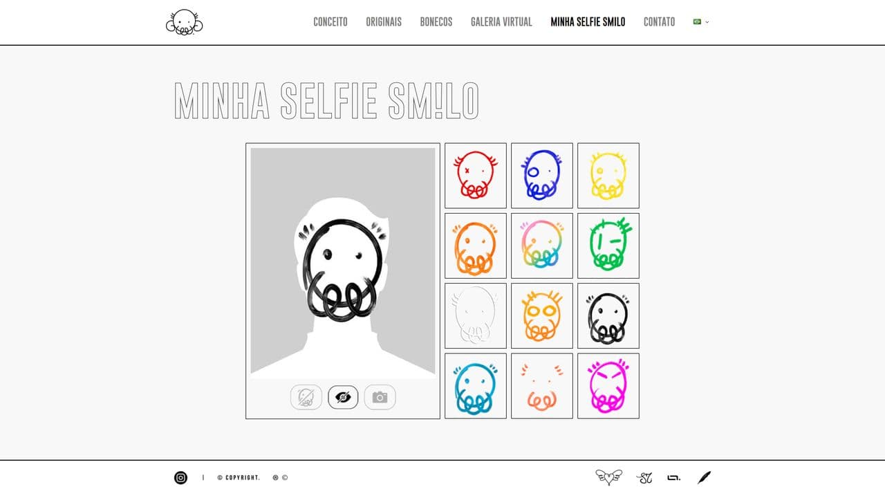 Website para um projeto pessoal do artista Lincoln Magalhães.