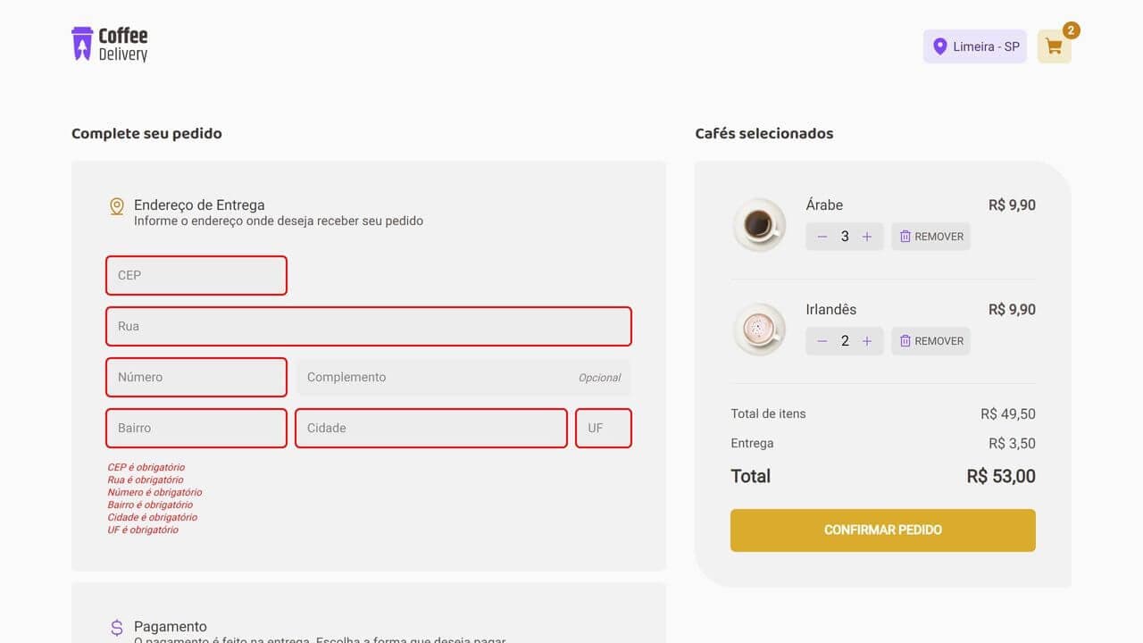 Resultado do desafio de React no Bootcamp Ignite da Rocketseat®.
