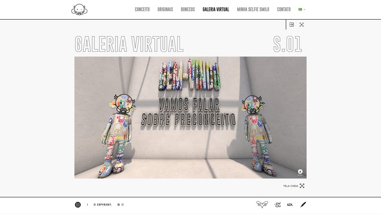 Website para um projeto pessoal do artista Lincoln Magalhães.