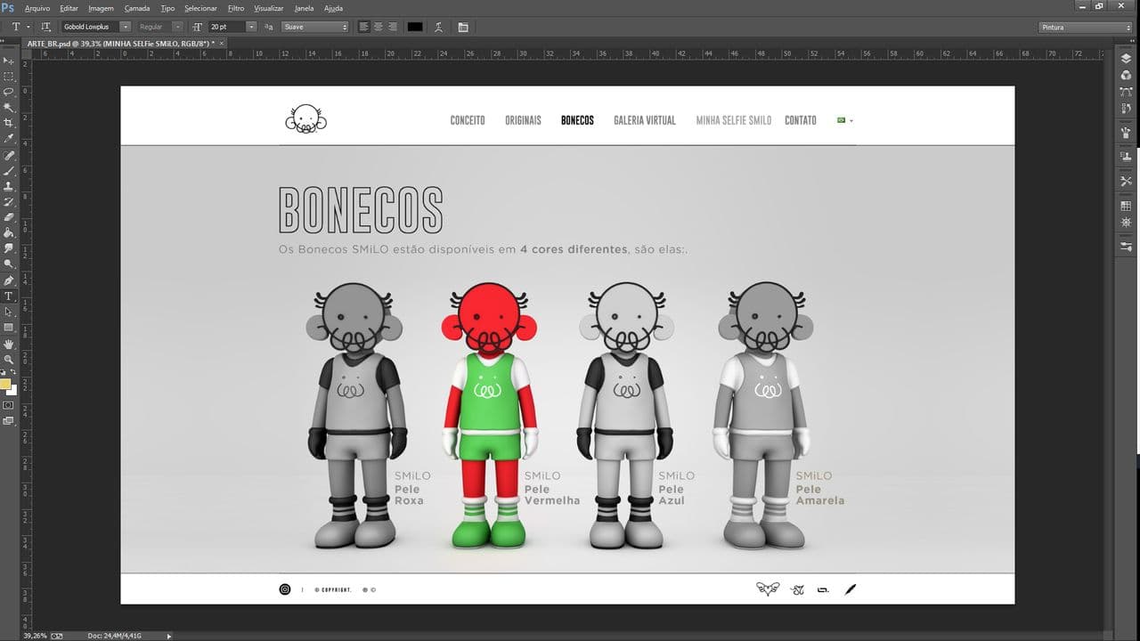Website para um projeto pessoal do artista Lincoln Magalhães.