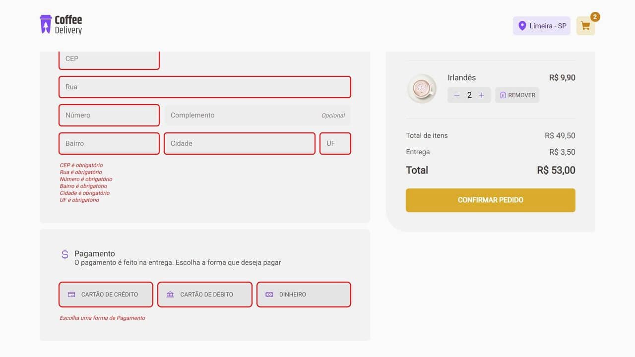 Resultado do desafio de React no Bootcamp Ignite da Rocketseat®.